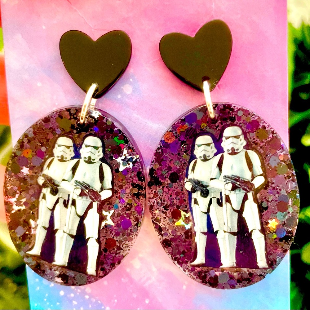 Star Wars Acrylic Dangle Earrings